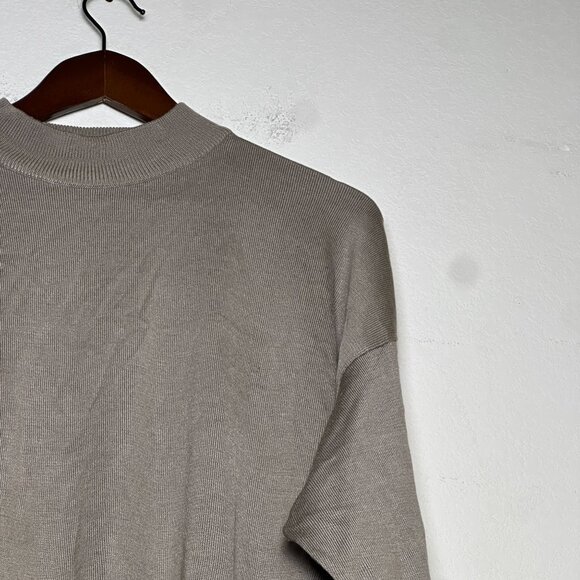 VTG Jhane Barnes Silk 90s Sweater Men XL Crewneck Pullover Lightweight Minimal - Picture 8 of 16